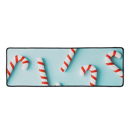Christmas Candy Candies Pattern Print Long Kitchen Mat