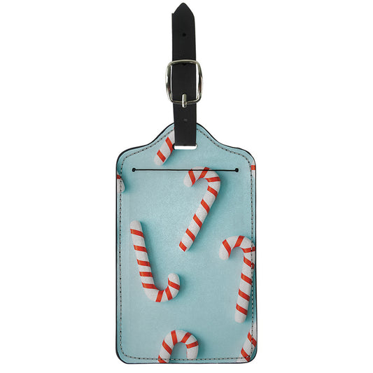 Christmas Candy Candies Pattern Print Luggage Tag