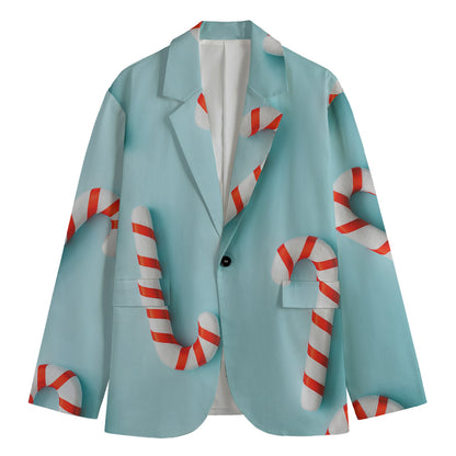 Christmas Candy Candies Pattern Print Men's Blazer