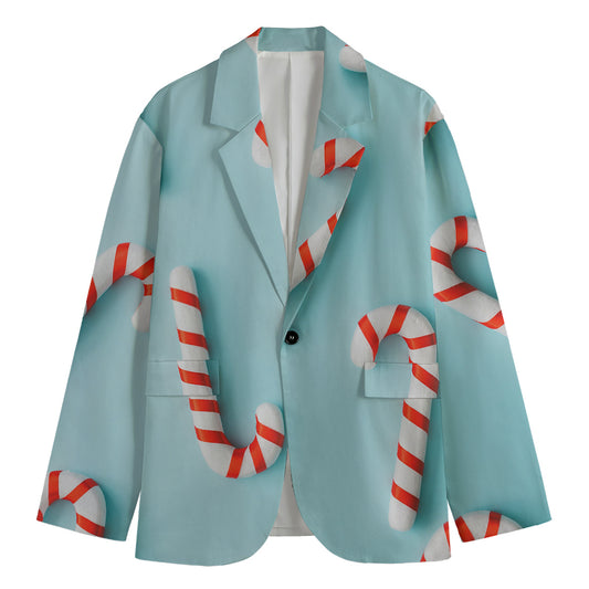 Christmas Candy Candies Pattern Print Men's Blazer