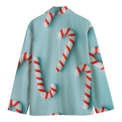 Christmas Candy Candies Pattern Print Men's Blazer