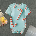 Christmas Candy Candies Pattern Print Men's Bodysuit