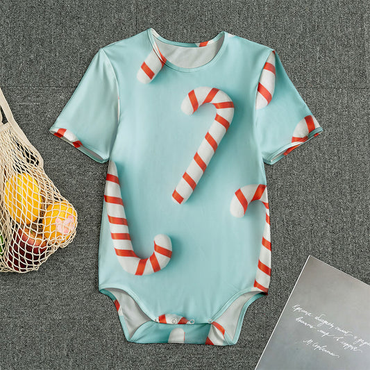 Christmas Candy Candies Pattern Print Men's Bodysuit