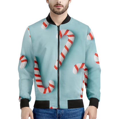 Christmas Candy Candies Pattern Print Men's Bomber Jacket