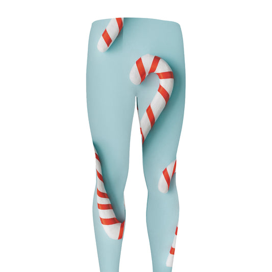Christmas Candy Candies Pattern Print Men's leggings
