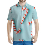 Christmas Candy Candies Pattern Print Men's Polo Shirt