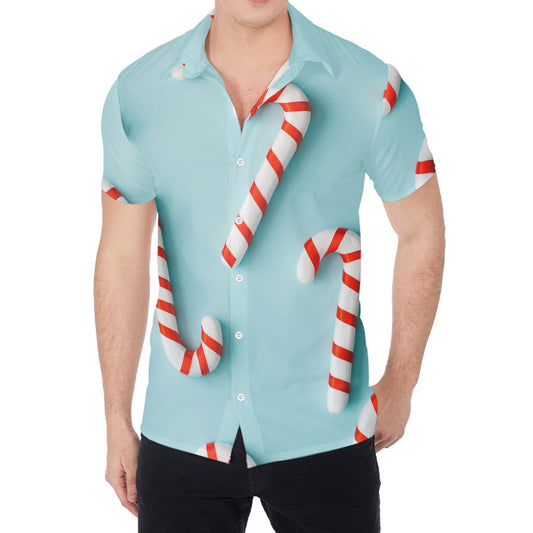 Christmas Candy Candies Pattern Print Men's Shirt