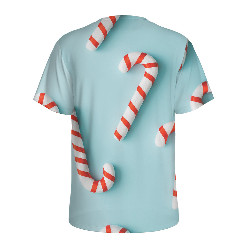 Christmas Candy Candies Pattern Print Men's Sports T-Shirt