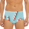 Christmas Candy Candies Pattern Print Men's Triangle Swim Briefs
