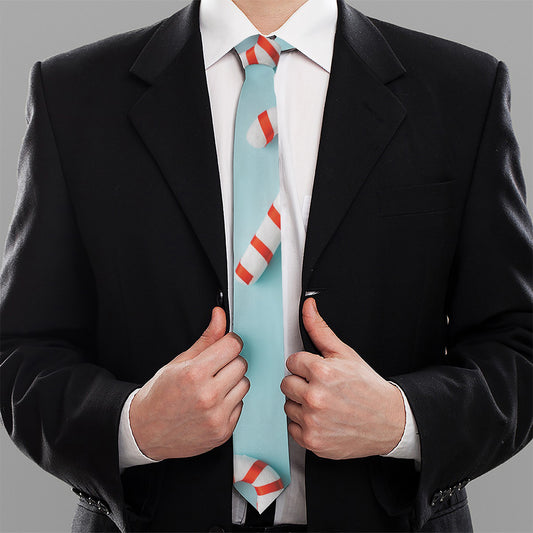 Christmas Candy Candies Pattern Print Necktie