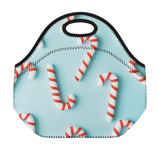 Christmas Candy Candies Pattern Print Neoprene Lunch Bag