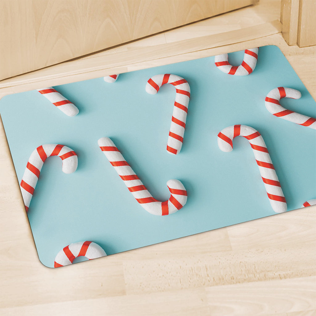 Christmas Candy Candies Pattern Print Polyester Doormat