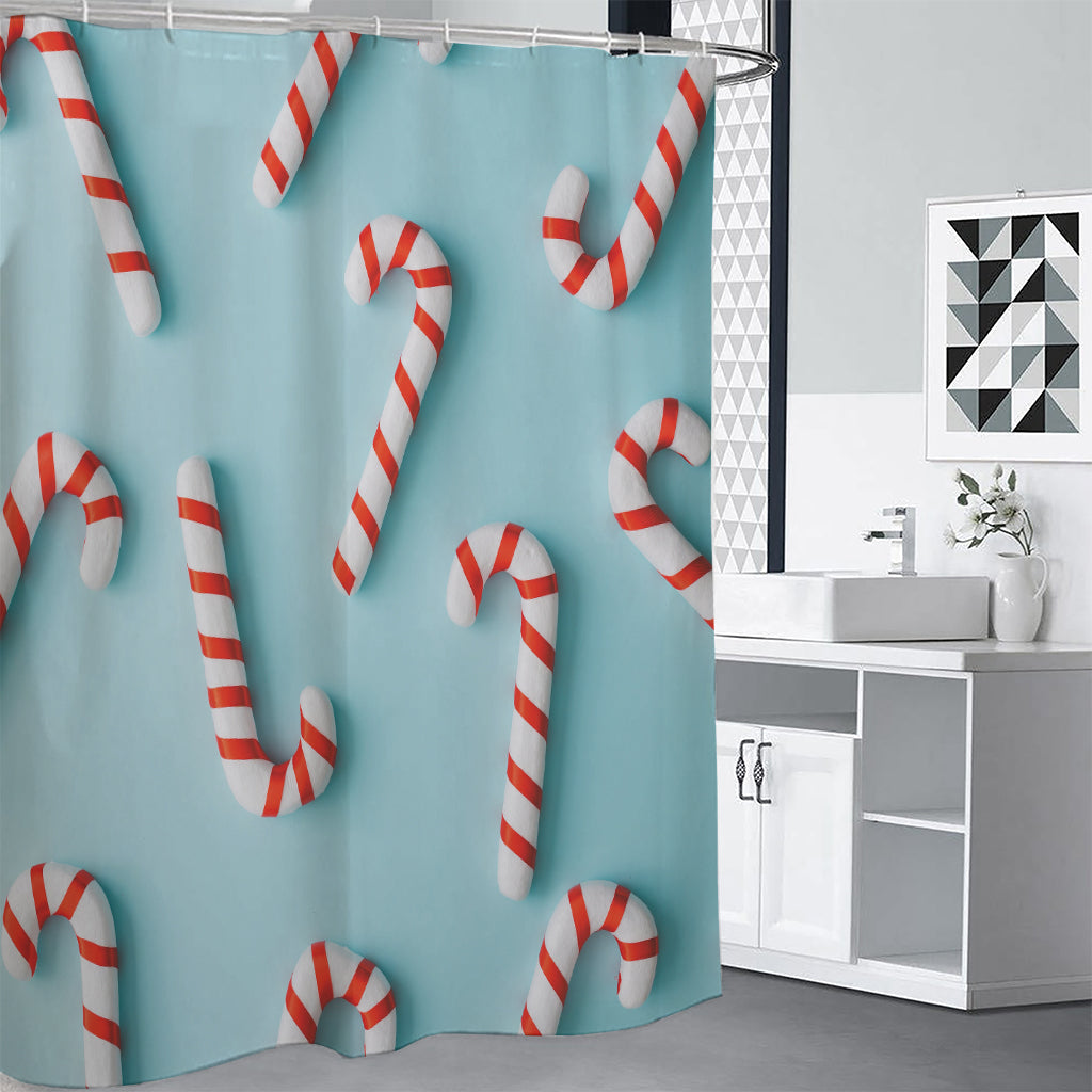 Christmas Candy Candies Pattern Print Premium Shower Curtain