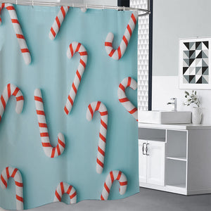 Christmas Candy Candies Pattern Print Premium Shower Curtain