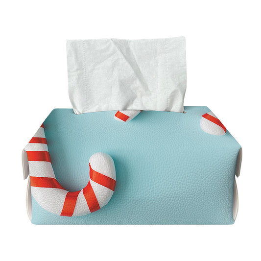 Christmas Candy Candies Pattern Print Rectangle Tissue Box Cover