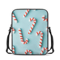 Christmas Candy Candies Pattern Print Rectangular Crossbody Bag