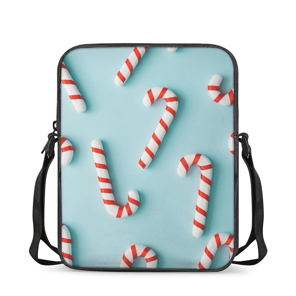 Christmas Candy Candies Pattern Print Rectangular Crossbody Bag