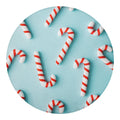 Christmas Candy Candies Pattern Print Round Blanket