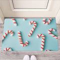 Christmas Candy Candies Pattern Print Rubber Doormat