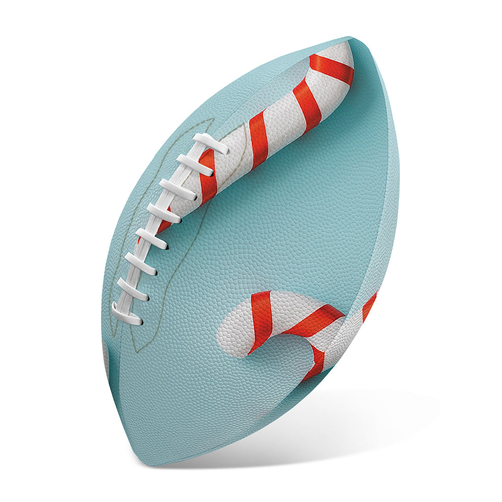 Christmas Candy Candies Pattern Print Rugby Ball