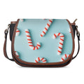 Christmas Candy Candies Pattern Print Saddle Bag