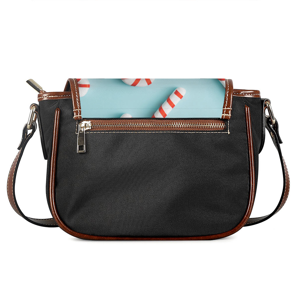 Christmas Candy Candies Pattern Print Saddle Bag