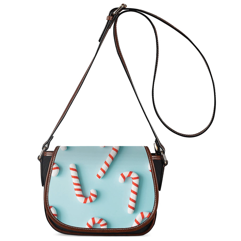 Christmas Candy Candies Pattern Print Saddle Bag