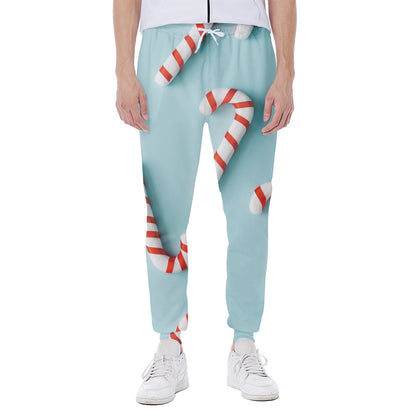Christmas Candy Candies Pattern Print Scuba Joggers
