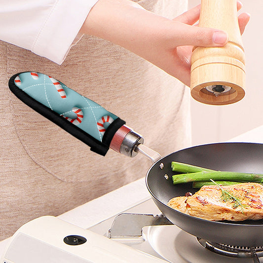 Christmas Candy Candies Pattern Print Skillet Handle Cover