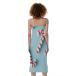 Christmas Candy Candies Pattern Print Slim Fit Midi Cami Dress