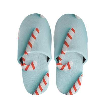 Christmas Candy Candies Pattern Print Slippers