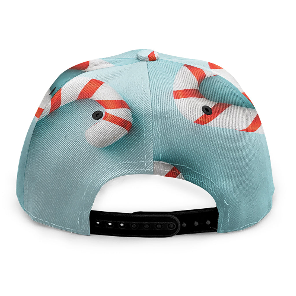 Christmas Candy Candies Pattern Print Snapback Cap