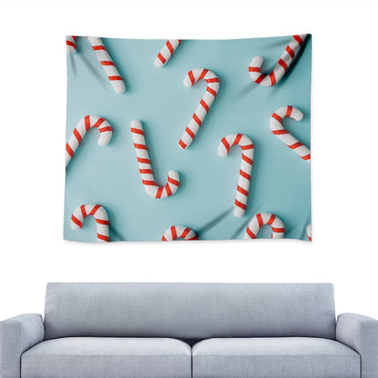 Christmas Candy Candies Pattern Print Tapestry