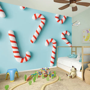 Christmas Candy Candies Pattern Print Wall Sticker