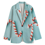 Christmas Candy Candies Pattern Print Women's Blazer