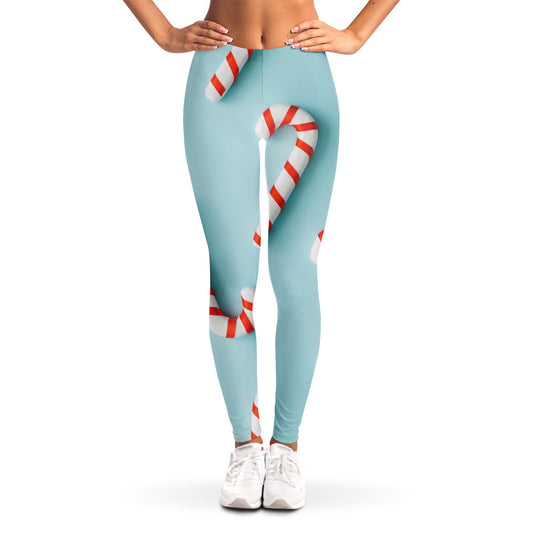 Christmas Candy Candies Pattern Print Women's Leggings