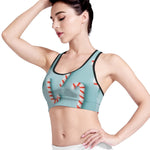 Christmas Candy Candies Pattern Print Women's Sports Bra