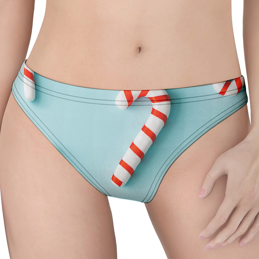 Christmas Candy Candies Pattern Print Women's Thong