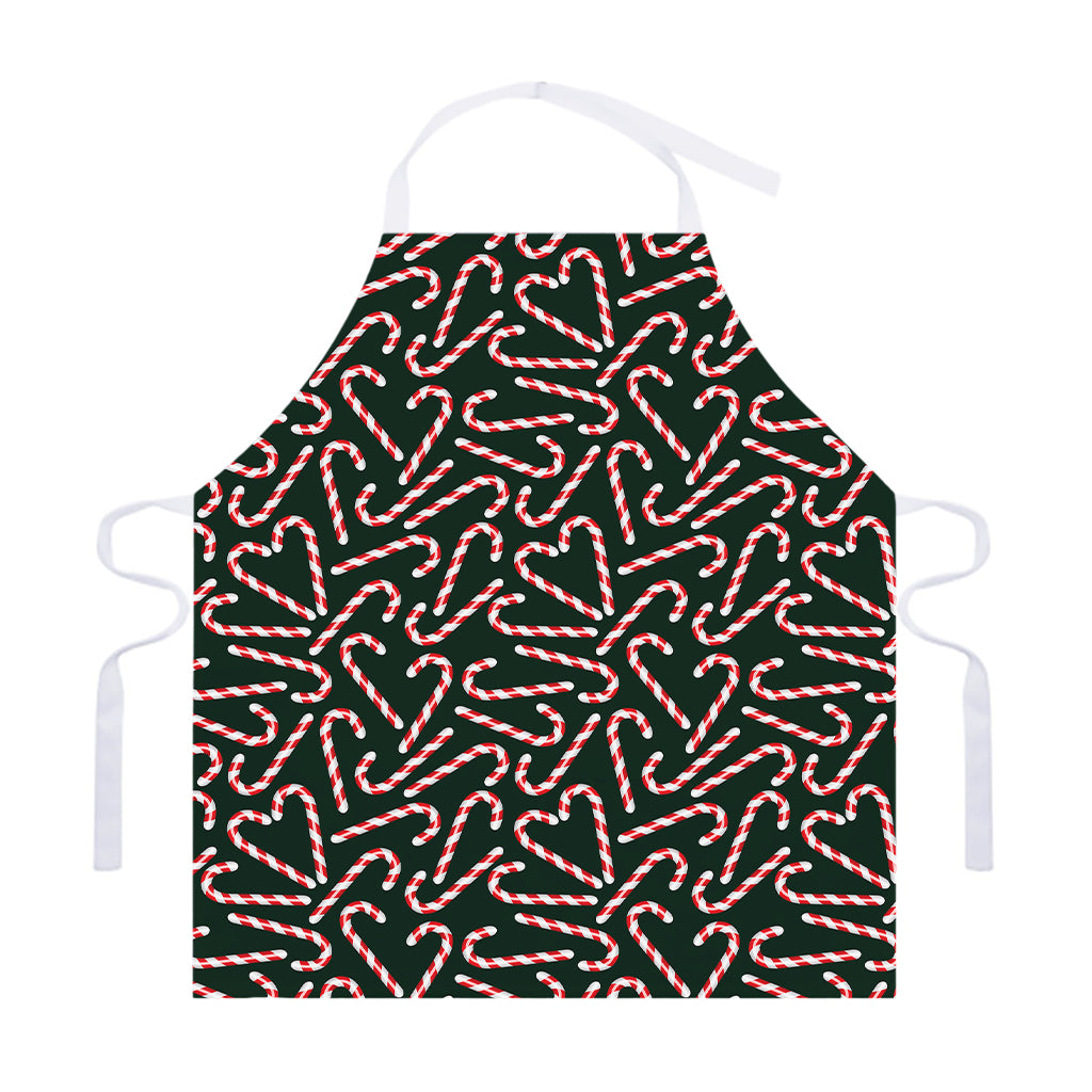 Christmas Candy Cane Pattern Print Adjustable Apron