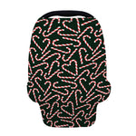 Christmas Candy Cane Pattern Print Baby Seat Cover