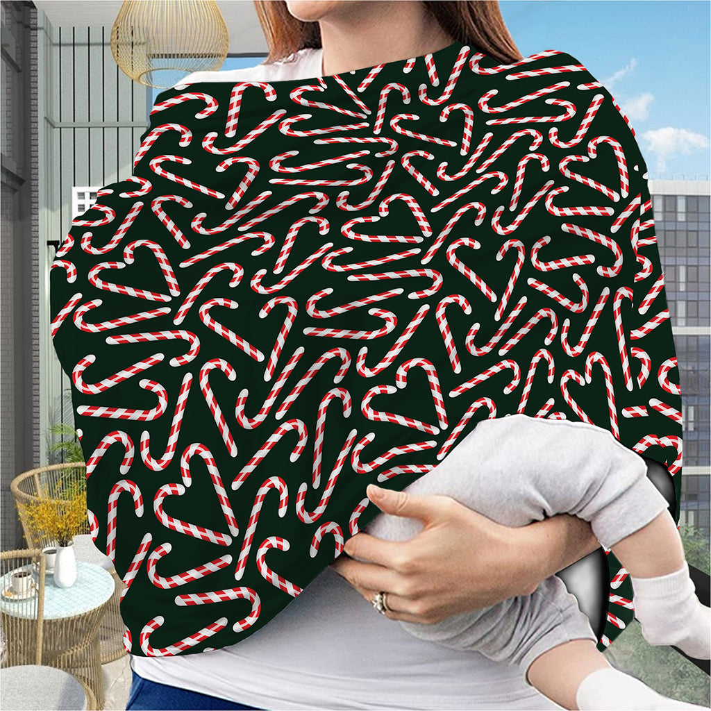 Christmas Candy Cane Pattern Print Baby Seat Cover
