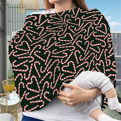Christmas Candy Cane Pattern Print Baby Seat Cover