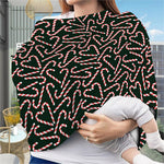 Christmas Candy Cane Pattern Print Baby Seat Cover