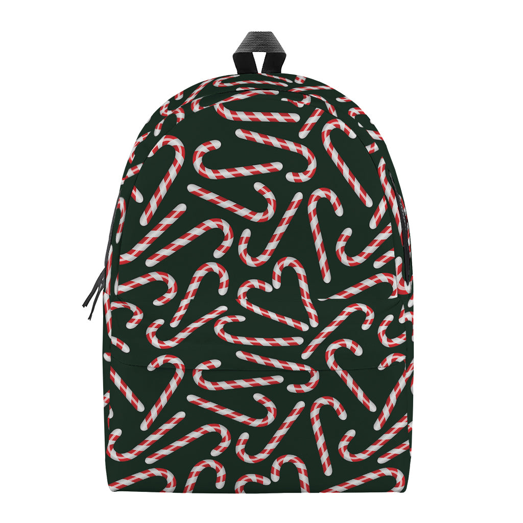 Christmas Candy Cane Pattern Print Backpack