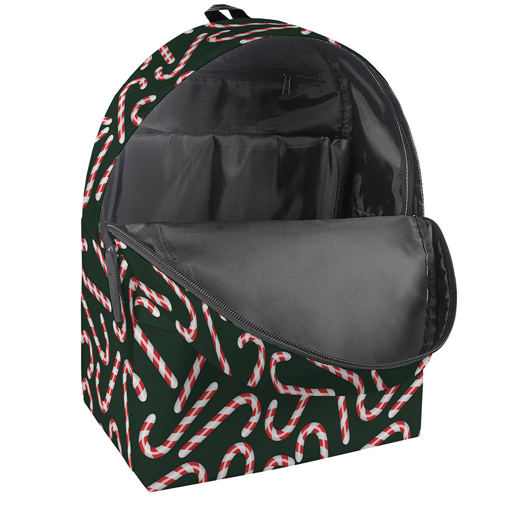 Christmas Candy Cane Pattern Print Backpack