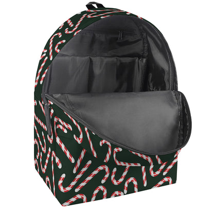 Christmas Candy Cane Pattern Print Backpack