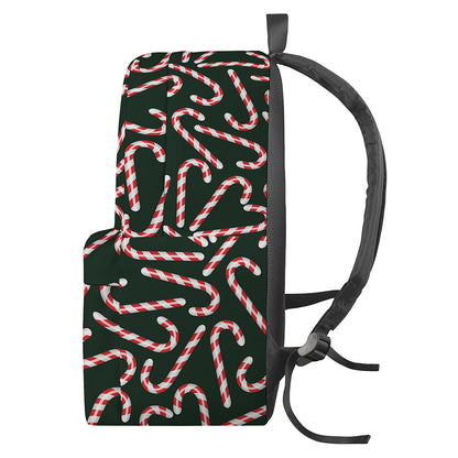 Christmas Candy Cane Pattern Print Backpack