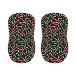 Christmas Candy Cane Pattern Print Bar Stool Covers