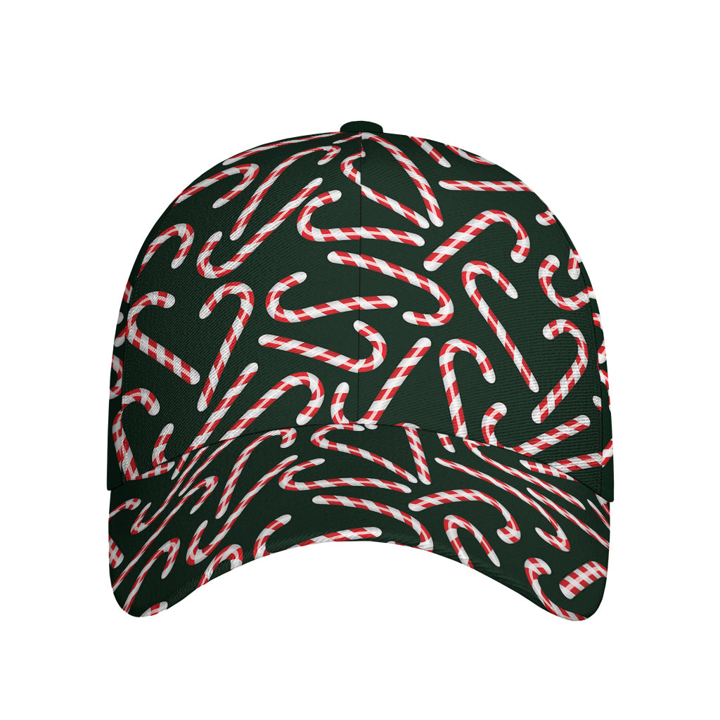 Christmas Candy Cane Pattern Print Baseball Cap