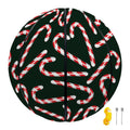 Christmas Candy Cane Pattern Print Basketball